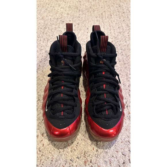 AIR FOAMPOSITE ONE 'METALLIC RED' 2017 US MEN SIZE 10 GREAT CONDITION - Picture 6 of 6